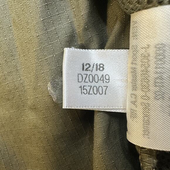 ADIDAS Jacket Gym Running Military Green Size L 3 Stripe Full Zip - Picture 11 of 13